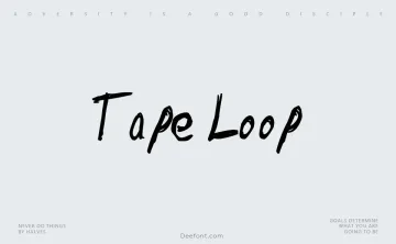 Tape Loop Font