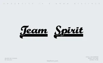 Team Spirit Font