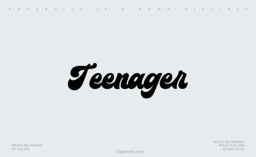Teenager Font