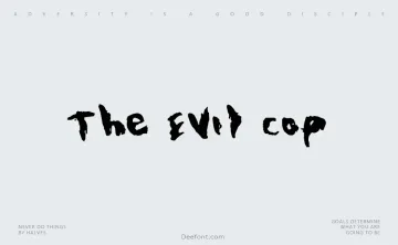 The Evil Cop Font
