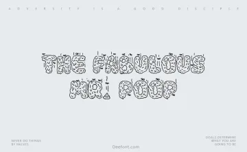 The Fabulous Mr. Poop Font