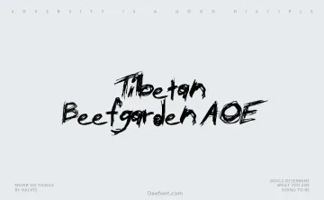 Tibetan Beefgarden AOE Font