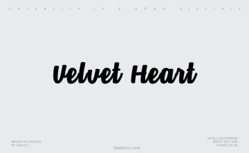 Velvet Heart Font