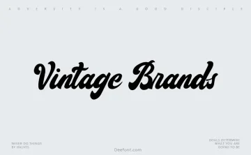 Vintage Brands Font