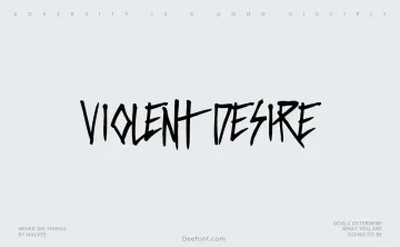 Violent Desire Font