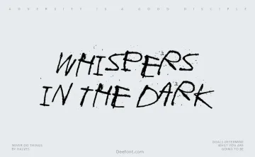 Whispers in the dark Font