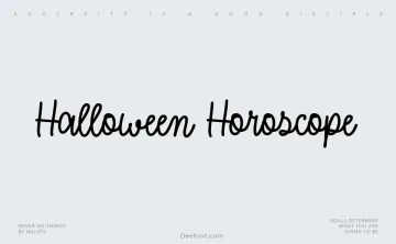 Halloween Horoscope Font