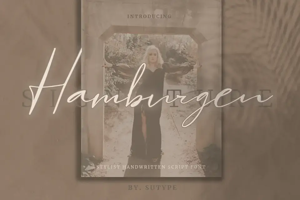Hamburgen Signature Font