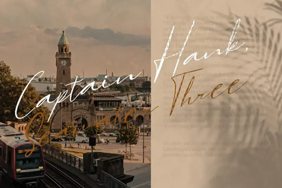 Hamburgen Signature Font