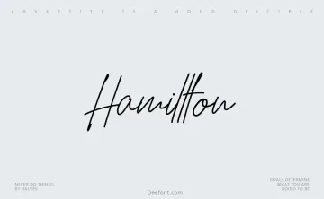 Hamillton Font