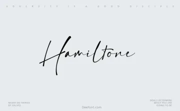 Hamiltone Font