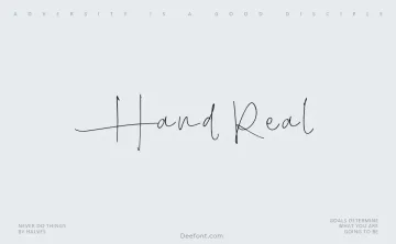 Hand Real Font