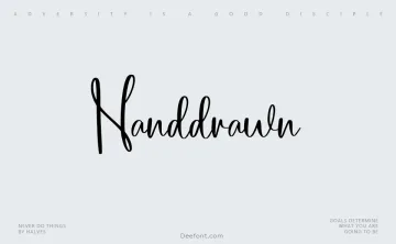 Handdrawn Font