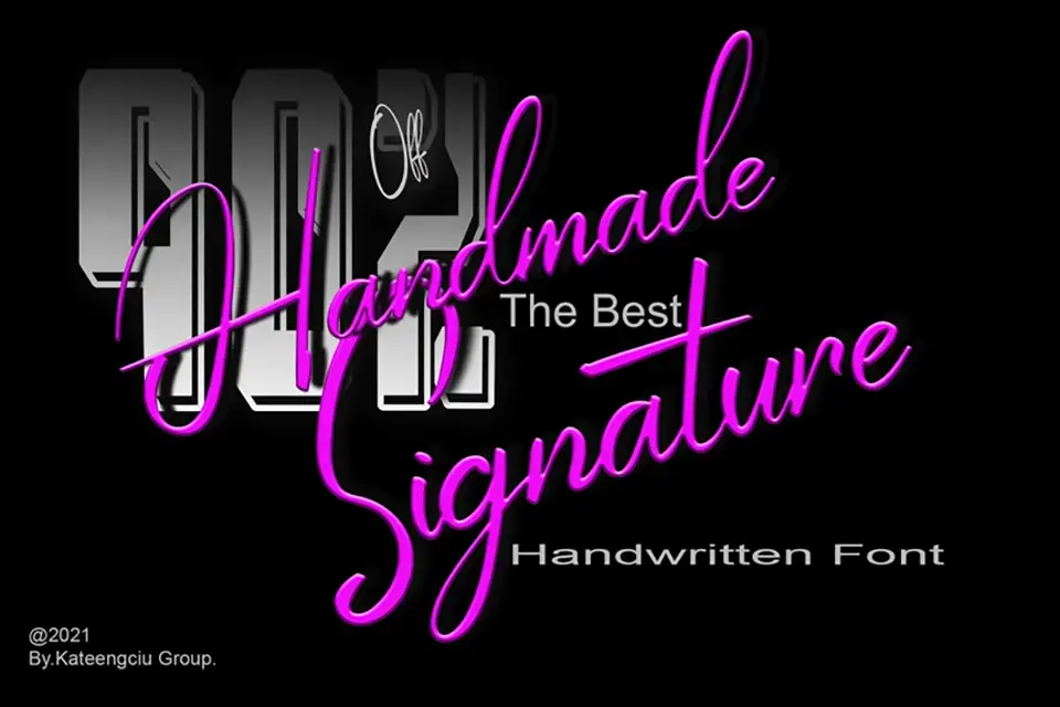 Handmade Signature Font