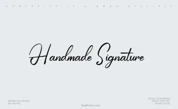 Handmade Signature Font