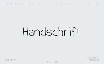 Handschrift Font