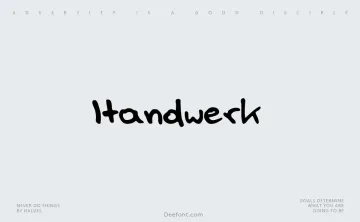 Handwerk Font