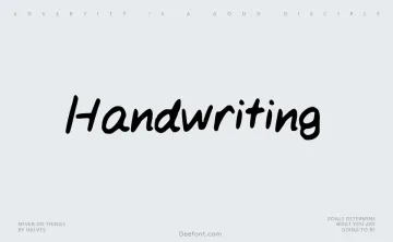 Handwriting Typeface