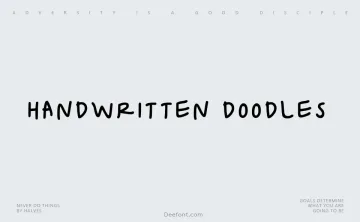 Handwritten Doodles Font