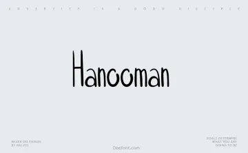 Hanooman Font