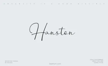 Hanston Font