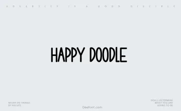 Happy Doodle Font