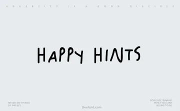 Happy Hints Font