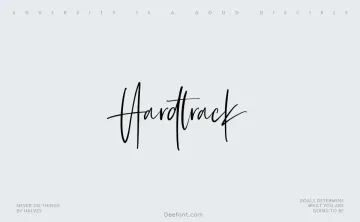 Hardtrack Font
