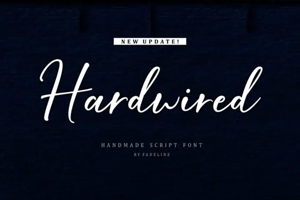 Hardwired Script Font