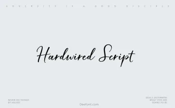 Hardwired Script Font