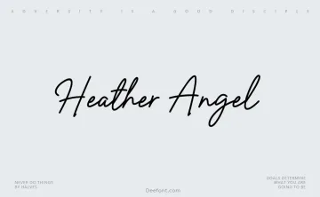 Heather Angel Font