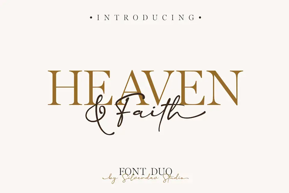 Heaven & Faith Script Font