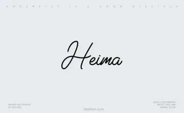 Heima Font