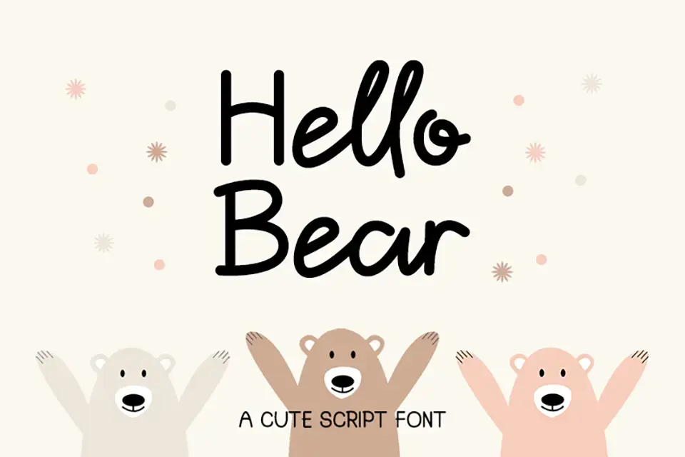 Hello Bear Script Font