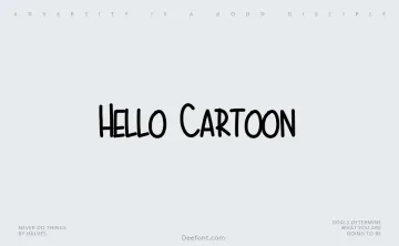 Hello Cartoon Font