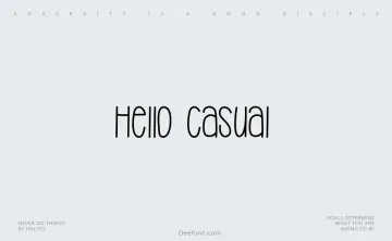 Hello Casual Font