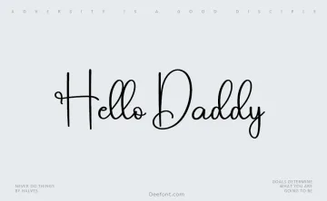 Hello Daddy Font