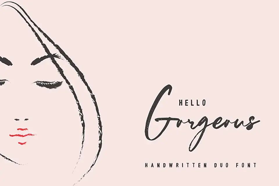 Hello Gorgeous Script Font