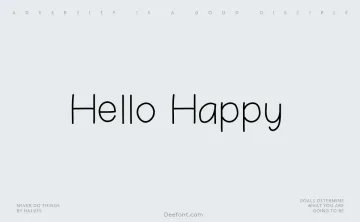Hello Happy Font