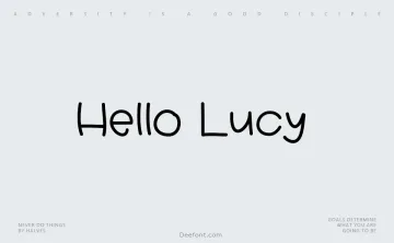 Hello Lucy Font