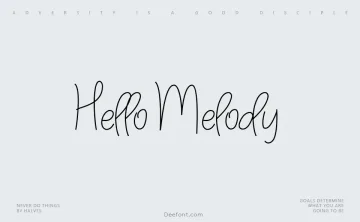 Hello Melody Font