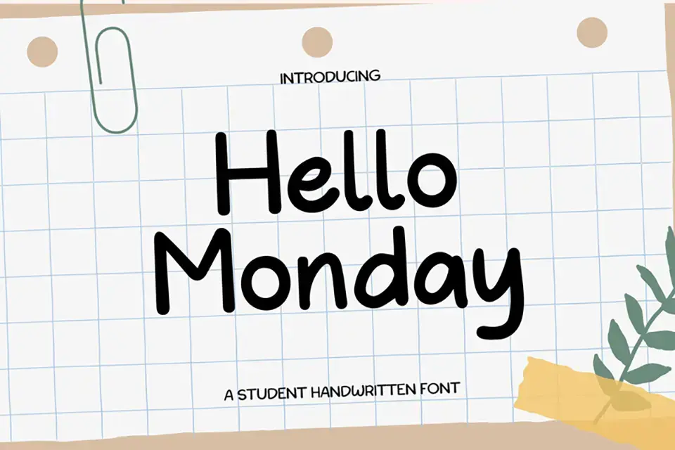 Hello Monday Font