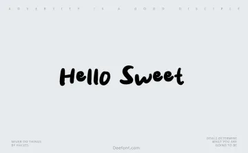 Hello Sweet Font