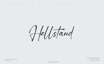 Hellstand Font