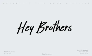 Hey Brothers Font