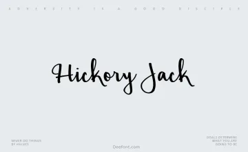 Hickory Jack Font