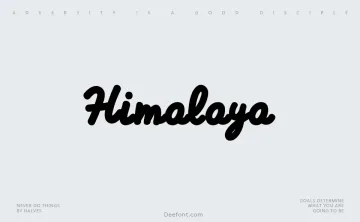 Himalaya Font