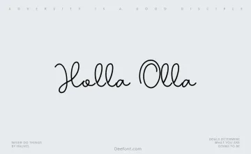 Holla Olla Font