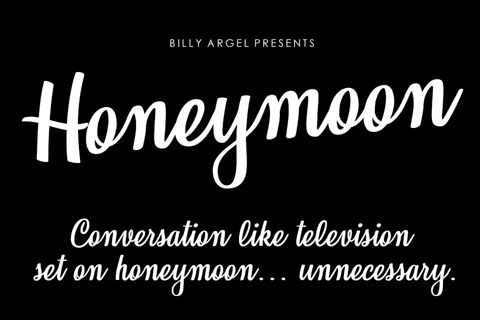 Honeymoon Script Font