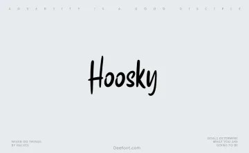 Hoosky Font
